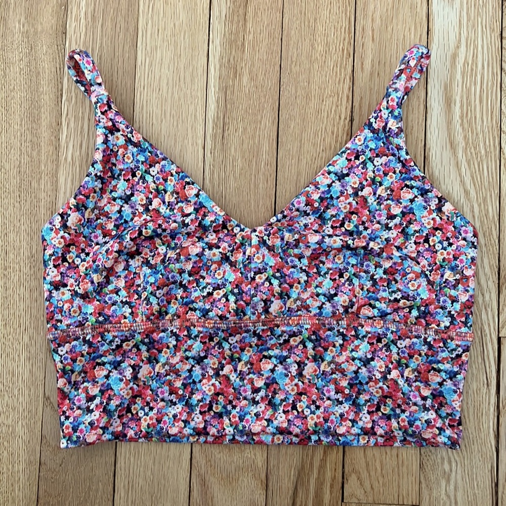 Lululemon Solo Bra Luon Prism Petal Sports Bra